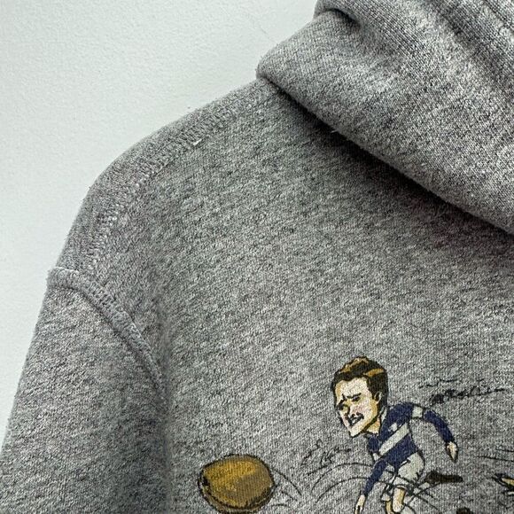 Polo Ralph Lauren Men’s Unisex Cartoon Rugby All Over Printed Fleece Heather Gra - Picture 5 of 16